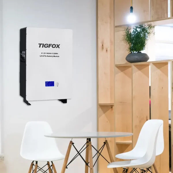Tigfox 51.2V 100Ah LCD Model Lithium Iron Phosphate Battery